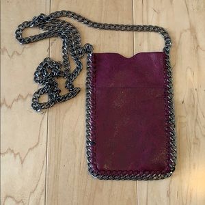 🌵 BOGO FREE Purple/Red Crossbody Pouch w/ Chain